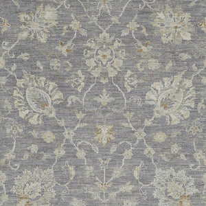 Homeroots 5' X 8' Ivory And Gray Floral Power Loom Area Rug  Polypropylene,Polyester 550886