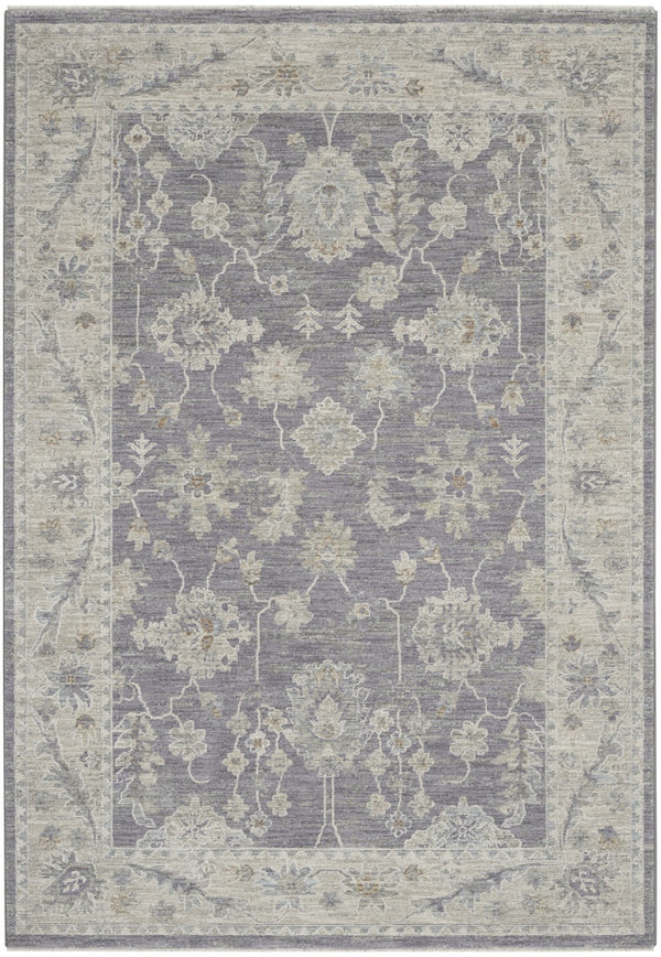 HomeRoots 4' Elegant Pink and Ivory Floral Power Loom Area Rug for Timeless Charm in Any Room Decor 5' X 8' 550887
