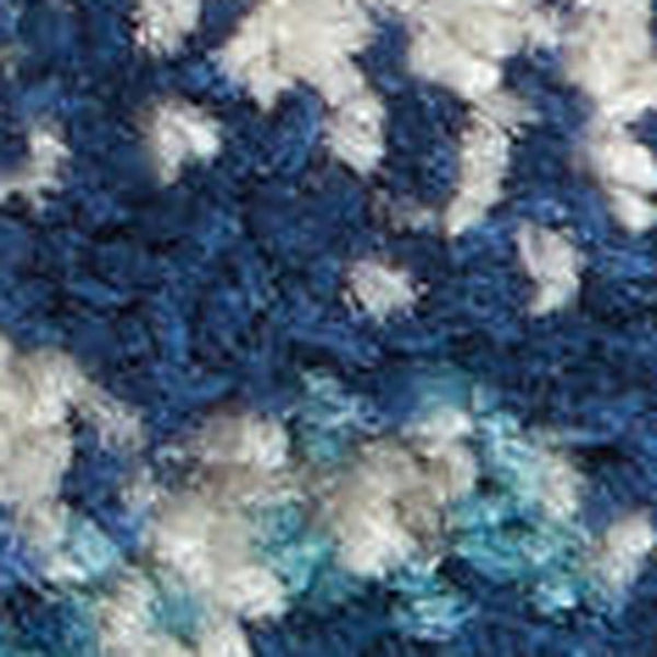 HomeRoots 5' Elegant Ivory and Light Blue Floral Medallion Distressed Area Rug for Timeless Home Style 5' X 7' 550895