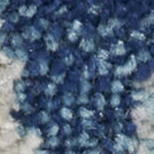 HomeRoots 6' Turquoise Cream and Navy Blue Floral Distressed Area Rug for Timeless Style and Durability 6' X 9' 550904