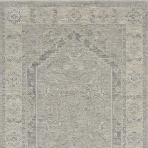 Homeroots 5' X 8' Beige And Gray Floral Medallion Power Loom Area Rug  Polypropylene,Polyester 550947
