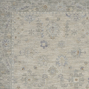 Homeroots 5' X 8' Beige And Gray Floral Power Loom Area Rug  Polypropylene,Polyester 550948
