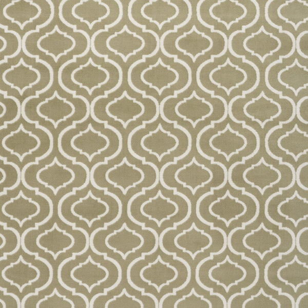 Homeroots 8' X 10' Olive Green And Ivory Trellis Non Skid Area Rug  Polypropylene 550974