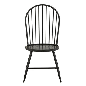Homelegance Xenia Iron Hoop High Back Dining Chair Set for Stylish Modern Living Spaces Black 550C3-BK