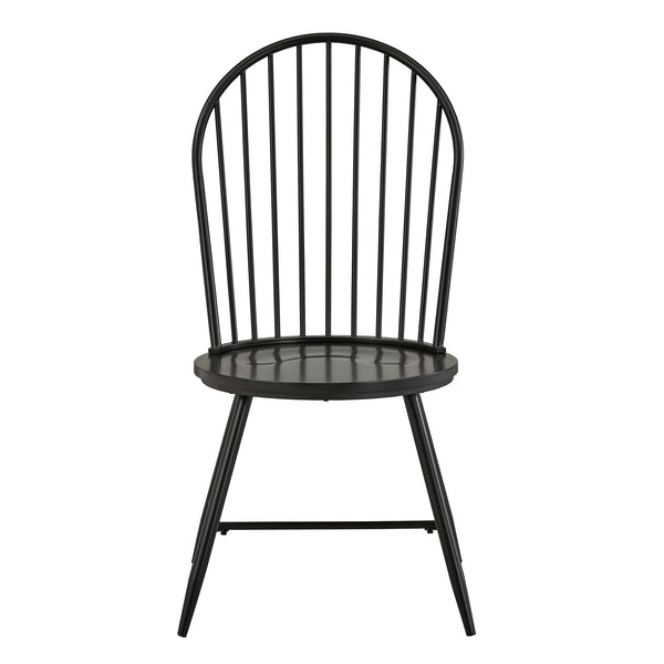 Homelegance Xenia Iron Hoop High Back Dining Chair Set for Stylish Modern Living Spaces Black 550C3-BK