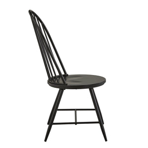 Xenia Iron Hoop High Back Dining Chair Set for Stylish Modern Living Spaces