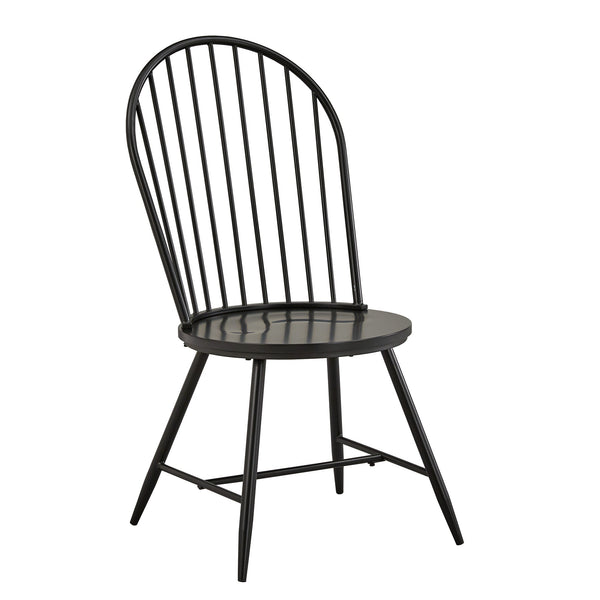 Xenia Iron Hoop High Back Dining Chair Set for Stylish Modern Living Spaces