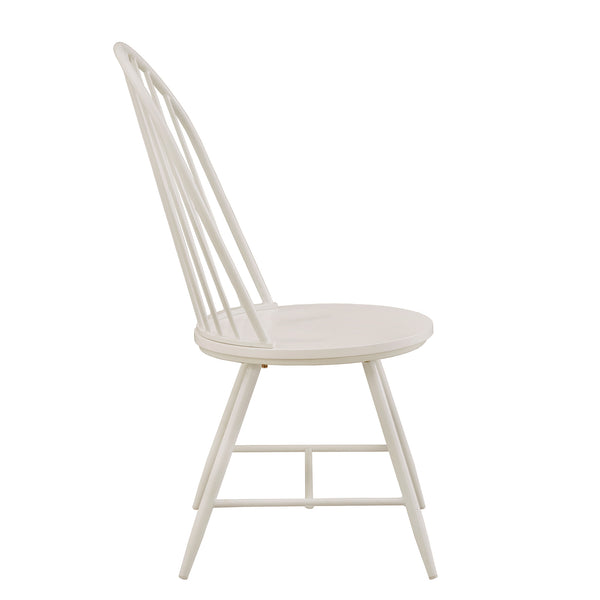 Xenia Iron Hoop High Back Dining Chair Set for Stylish Modern Living Spaces