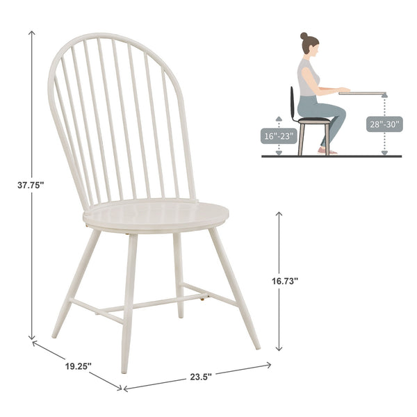 Xenia Iron Hoop High Back Dining Chair Set for Stylish Modern Living Spaces