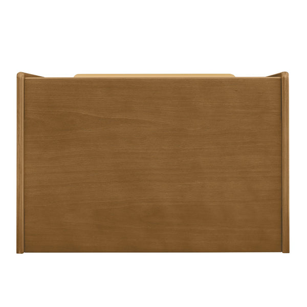 English Elm Mid Century Modern Nightstand With Charging Station, 2 Drawers & Open Shelf For Stylish Storage Solutions W1801P303392