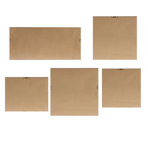 JLA Home Madison Park - Abstract Impressionist 5-Piece Gallery Canvas Set by Katija Bjelajac — Textured Metallic Accents, Rustic Framed, Ready-to-Hang Wall Art for Living Room Decor MT95C-0035