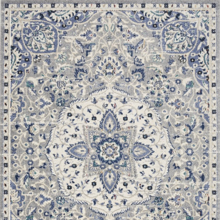 5x7 Floral Area Rug Power Loomed Polypropylene for Living Room or Bedroom