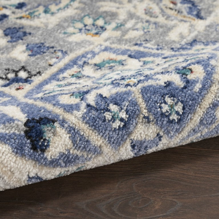 5x7 Floral Area Rug Power Loomed Polypropylene for Living Room or Bedroom
