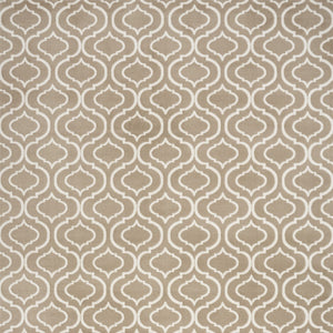 Homeroots 8' X 10' Taupe And Ivory Trellis Non Skid Area Rug  Polypropylene 551027
