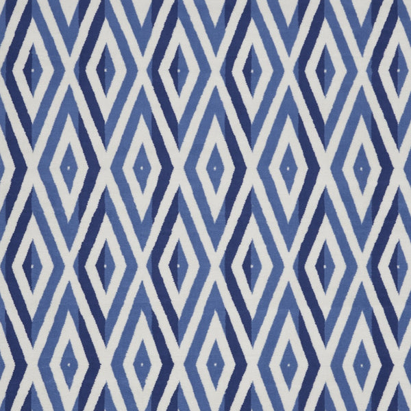 Homeroots 8' X 10' Ivory And Blue Geometric Distressed Non Skid Area Rug  Polypropylene 551046