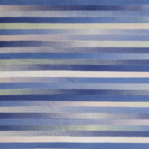 Homeroots 8' X 10' Ivory Tan And Blue Abstract Distressed Non Skid Area Rug  Polypropylene 551060