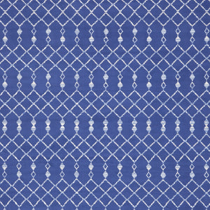 Homeroots 8' X 10' Navy Blue And Ivory Moroccan Distressed Non Skid Area Rug  Polypropylene 551066