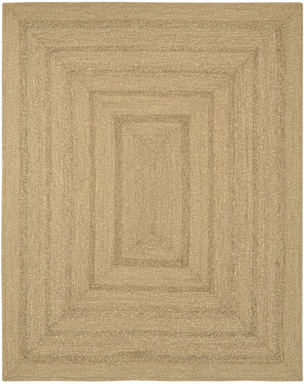 HomeRoots 6' X 9' Handmade Seagrass Area Rug - Natural & Brown Flatwoven Design for Indoor/Outdoor Elegance 551069