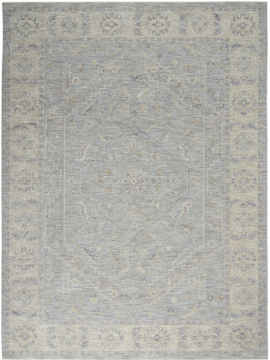 Homeroots 8' X 10' Teal And Ivory Floral Power Loom Area Rug  Polypropylene,Polyester 551075