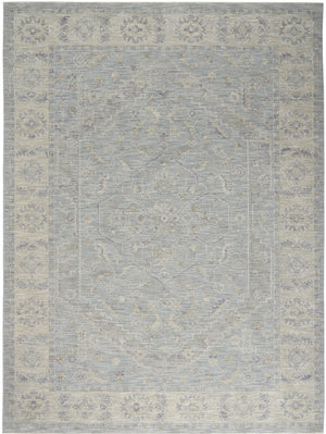 Homeroots 8' X 10' Teal And Ivory Floral Power Loom Area Rug  Polypropylene,Polyester 551075