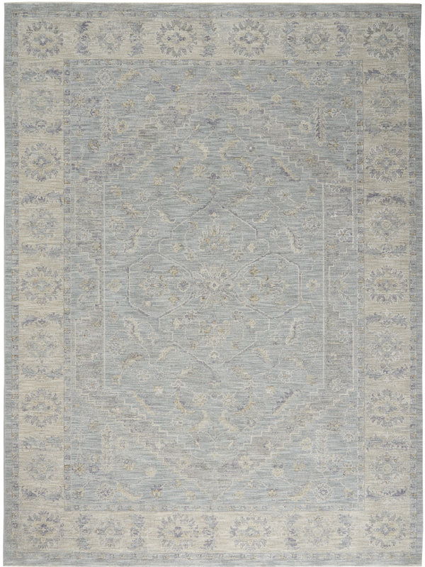 Homeroots 8' X 10' Teal And Ivory Floral Power Loom Area Rug  Polypropylene,Polyester 551075