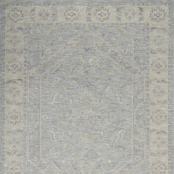 Homeroots 8' X 10' Teal And Ivory Floral Power Loom Area Rug  Polypropylene,Polyester 551075