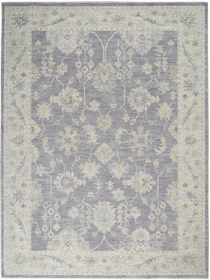 HomeRoots 8' Gray and Ivory Floral Area Rug - Timeless Elegance for Living Spaces with Easy-Care Durability 8' X 10' 551078