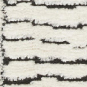 HomeRoots 5' Modern Ivory and Black Geometric Area Rug - Stylish, Durable Design for High-Traffic Spaces 8' X 10' 551080