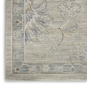 HomeRoots 8' Elegant Beige and Gray Floral Medallion Area Rug - Timeless Charm for Any Living Space Decor 8' X 10' 551083