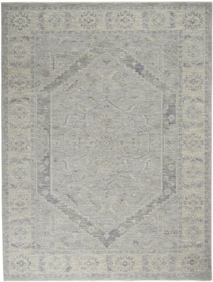 Homeroots 8' X 10' Ivory And Gray Floral Power Loom Area Rug  Polypropylene,Polyester 551085