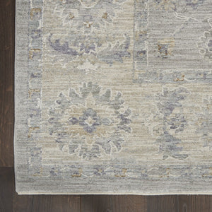 HomeRoots 8' Elegant Ivory and Gray Floral Power Loom Area Rug for Timeless Style in Any Room Décor 8' X 10' 551085