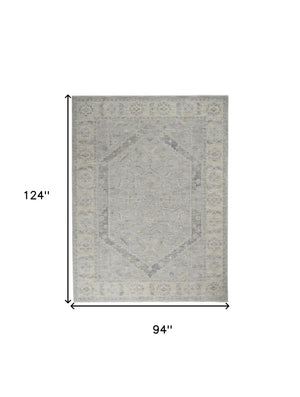 Homeroots 8' X 10' Ivory And Gray Floral Power Loom Area Rug  Polypropylene,Polyester 551085