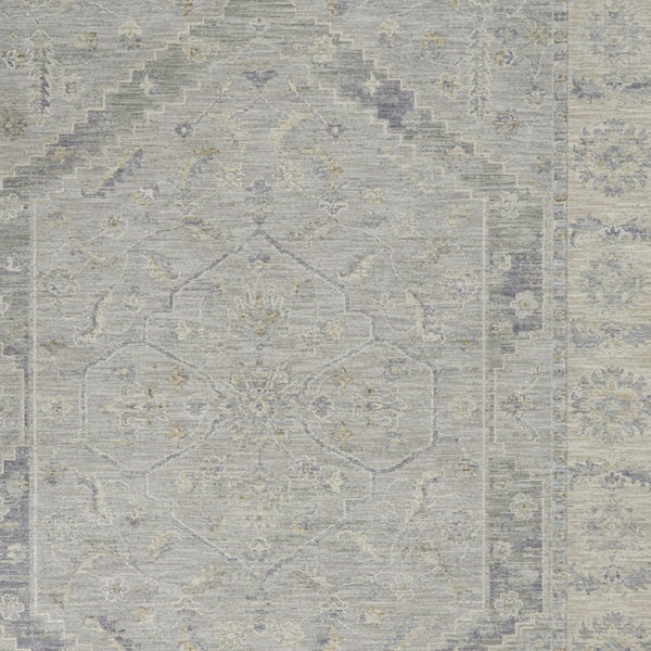Homeroots 8' X 10' Ivory And Gray Floral Power Loom Area Rug  Polypropylene,Polyester 551085
