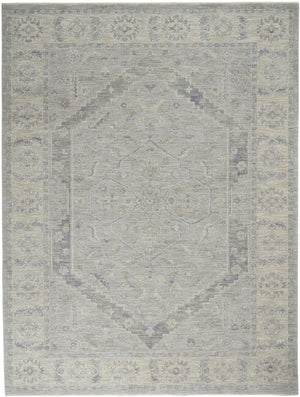 HomeRoots 8' Elegant Ivory and Gray Floral Power Loom Area Rug for Timeless Style in Any Room Décor 8' X 10' 551085