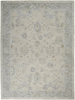 HomeRoots 8' Ivory and Gray Floral Area Rug - Timeless Elegance for Living Rooms, Dining Areas & Bedrooms 8' X 10' 551086