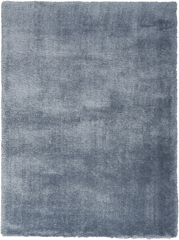 Homeroots 5' X 7' Blue Shag Area Rug  Polyester 551108