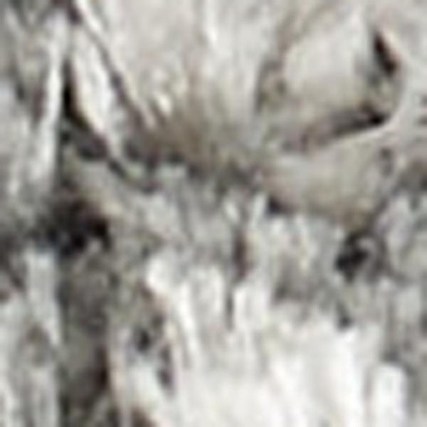 HomeRoots 5' Charcoal and Ivory Abstract Shag Area Rug - Plush, Modern Design for Cozy Living Spaces and Style 5' X 7' 551111