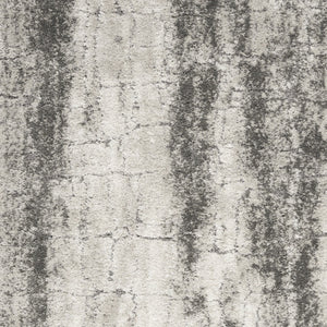 Homeroots 5' X 7' Charcoal And Ivory Abstract Shag Area Rug  Polyester 551111