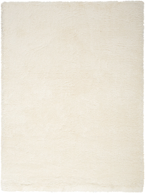 Homeroots 5' X 7' Cream Shag Area Rug  Polyester 551114