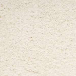HomeRoots 4' Ivory Shag Area Rug - Luxuriously Soft, Durable & Versatile for Cozy Spaces, Kids & Pets Friendly 5' X 7' 551114