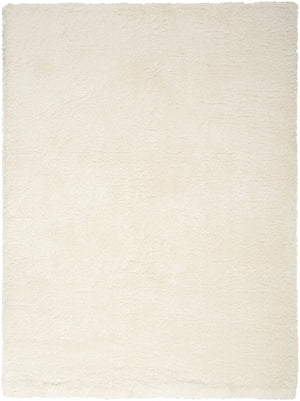 HomeRoots 4' Ivory Shag Area Rug - Luxuriously Soft, Durable & Versatile for Cozy Spaces, Kids & Pets Friendly 5' X 7' 551114