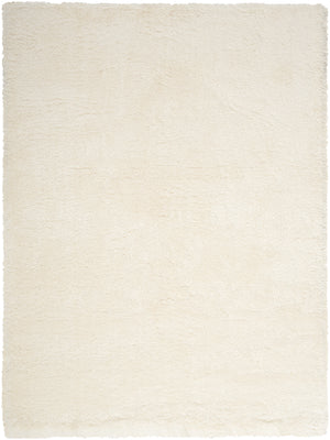 Homeroots 5' X 7' Cream Shag Area Rug  Polyester 551114