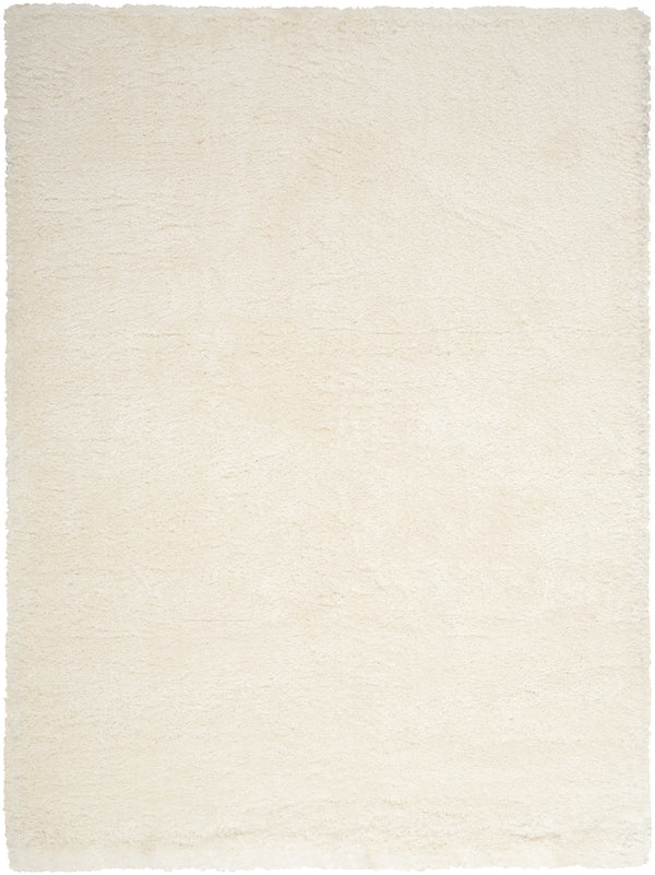 Homeroots 5' X 7' Cream Shag Area Rug  Polyester 551114