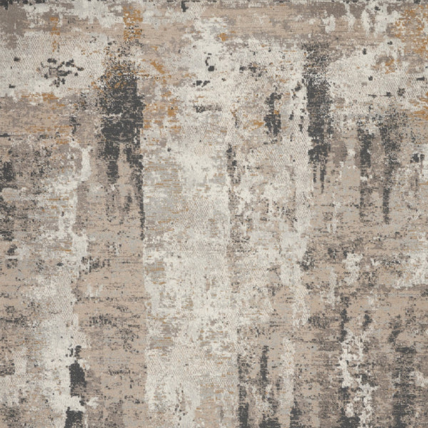 Homeroots 8' X 10' Cream Black And Gray Abstract Area Rug  Polypropylene,Polyester 551115