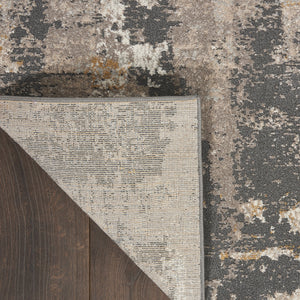 Homeroots 8' X 10' Cream Black And Gray Abstract Area Rug  Polypropylene,Polyester 551115