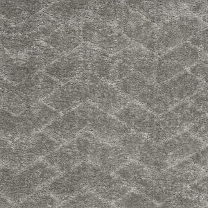 Homeroots 5' X 7' Gray Chevron Shag Area Rug  Polyester 551120