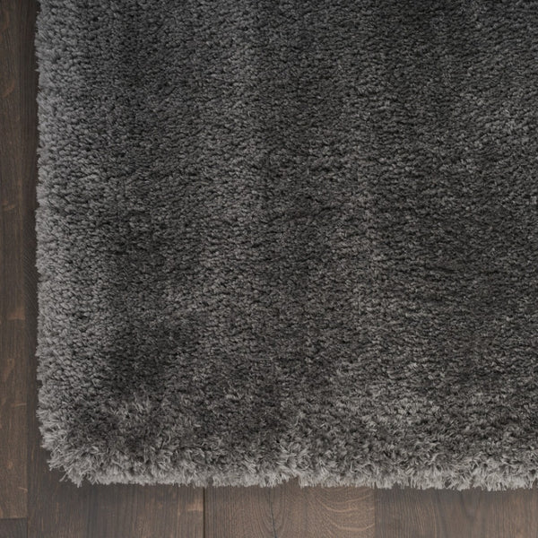HomeRoots 4' Plush Gray Shag Area Rug – Soft, Durable, Stain-Resistant Design for Cozy Living Spaces 5' X 7' 551122