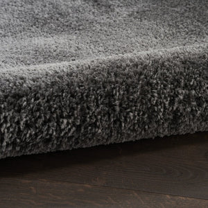 HomeRoots 4' Plush Gray Shag Area Rug – Soft, Durable, Stain-Resistant Design for Cozy Living Spaces 5' X 7' 551122