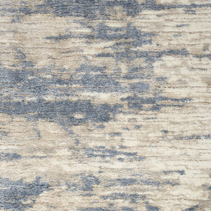 Homeroots 5' X 7' Light Blue Gray And Beige Abstract Shag Area Rug  Polyester 551137