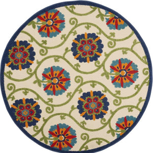 HomeRoots 4' Cream and Gray Abstract Distressed Area Rug - Modern, Durable, and Stylish Floor Covering for Your Home 5' X 7' 551144
